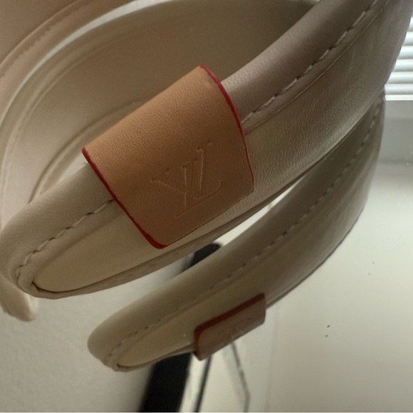 Brand new upcycled Louis Vuitton Elegant Cream Headband - Picture 5 of 5